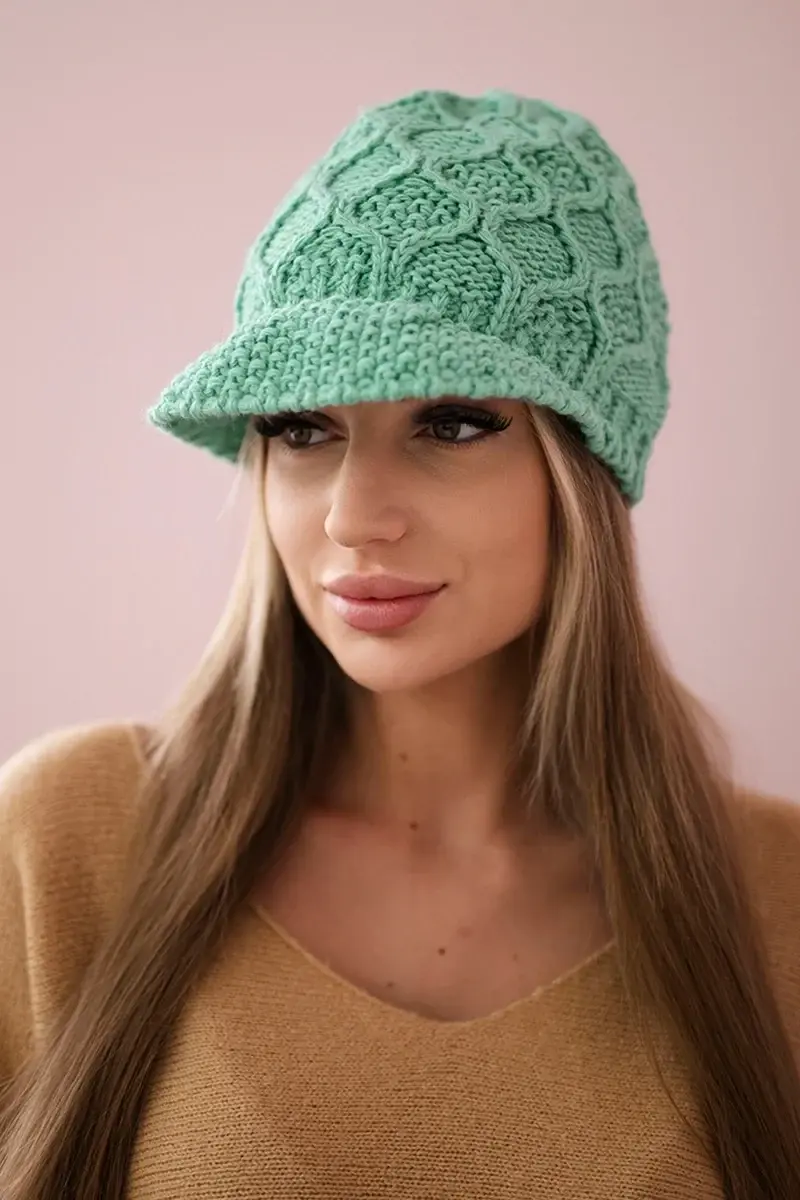 marka niezdefiniowana Roma Bis fleecová čepice K235 mint