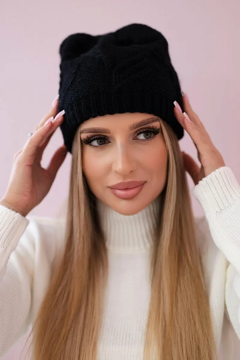 marka niezdefiniowana Majka dámská čepice K376 černá