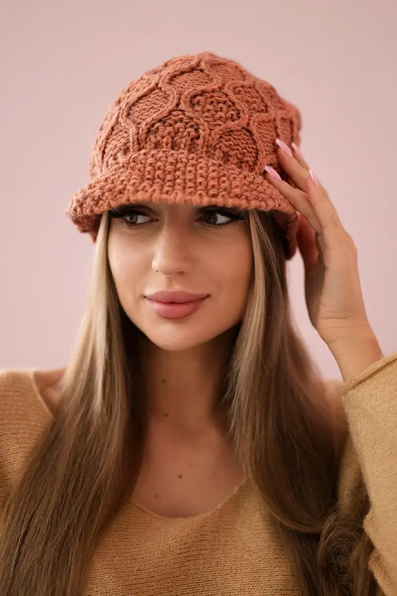 marka niezdefiniowana Roma Bis fleecová čepice K235 tmavě růžová