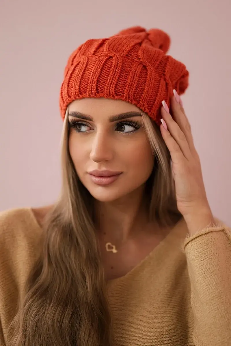 marka niezdefiniowana Fleecová čepice Iwona K221 červená