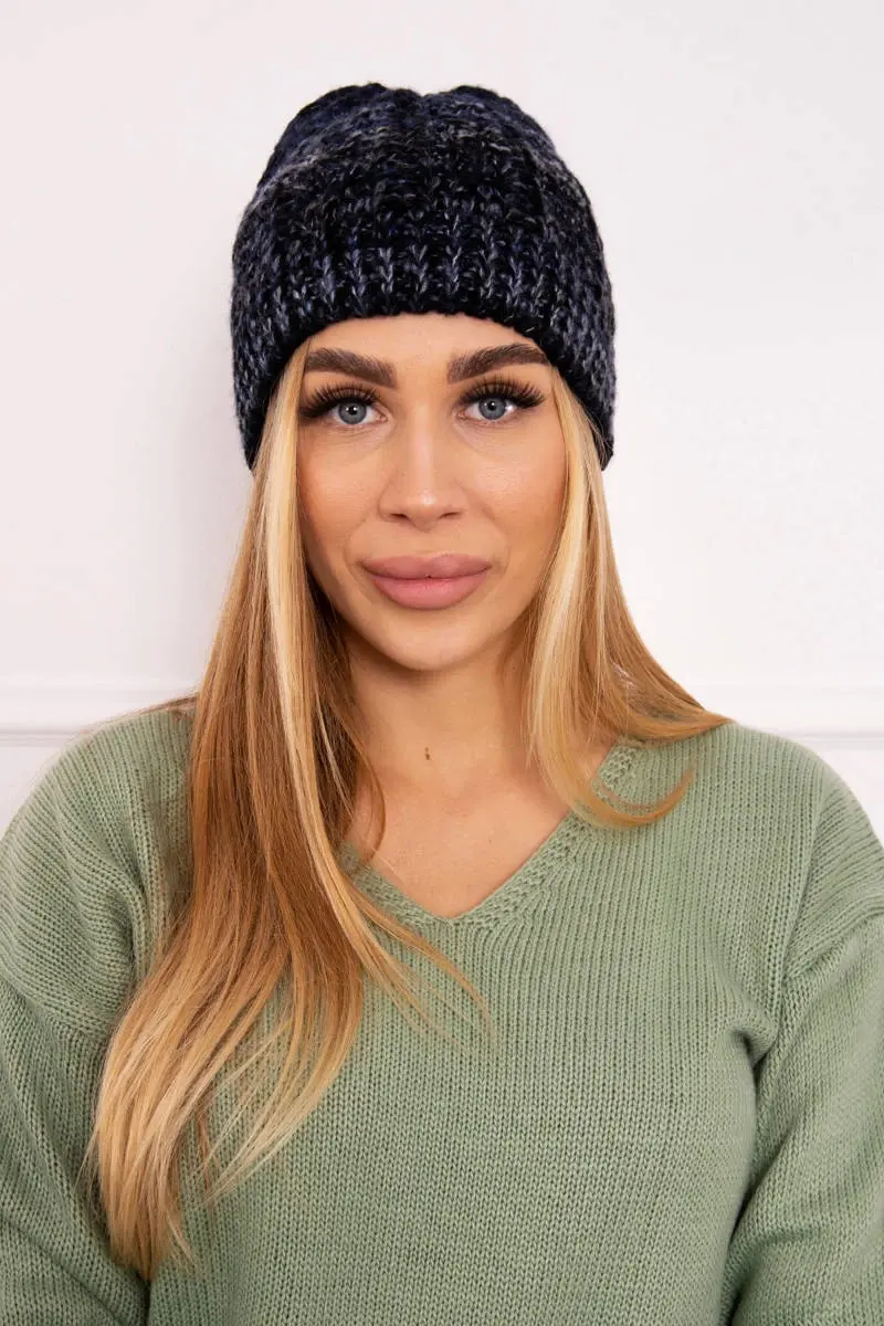 marka niezdefiniowana Fleecová čepice Melisa K241 černá+modrá