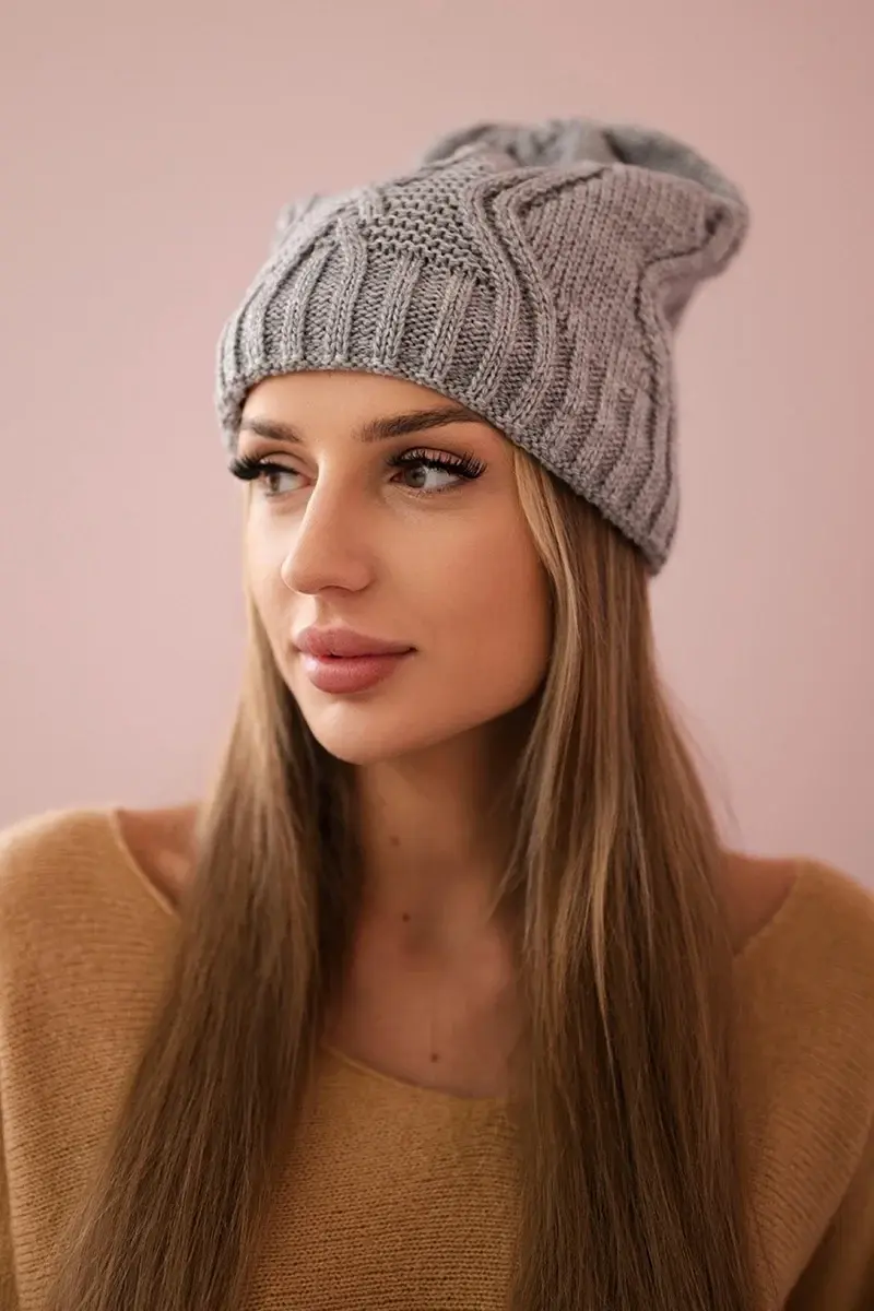 Kesi Fleecová čepice Sylwia K244 světle šedá