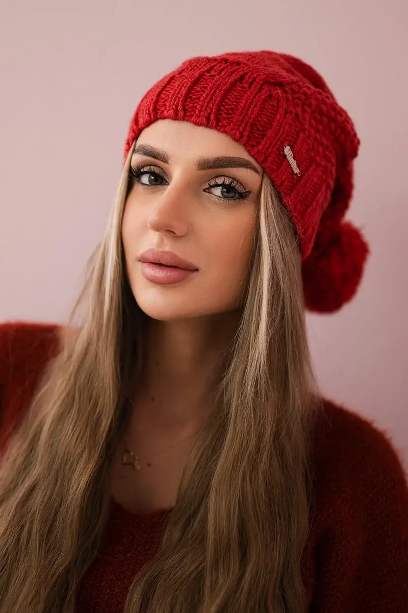 Kesi Fleecová čepice Sandra K210 raspberry