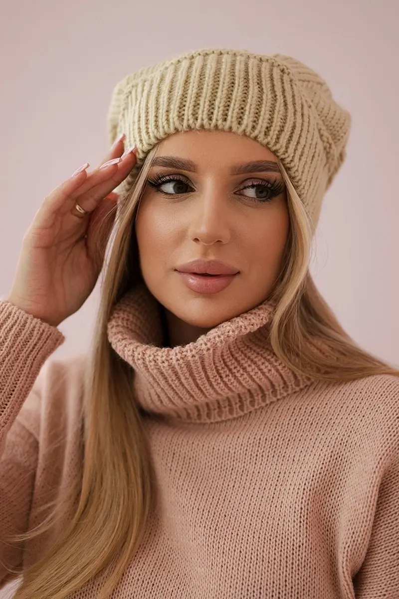 Kesi Dámská čepice Ingrid K371 beige