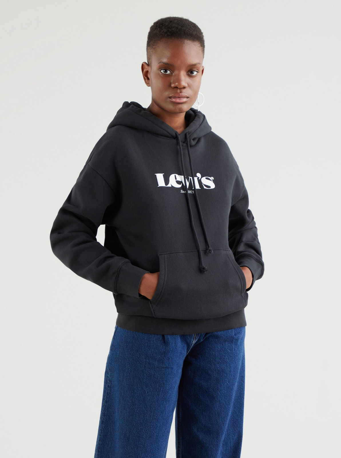 Levi's Černá dámská mikina s kapucí Levi's® - Dámské