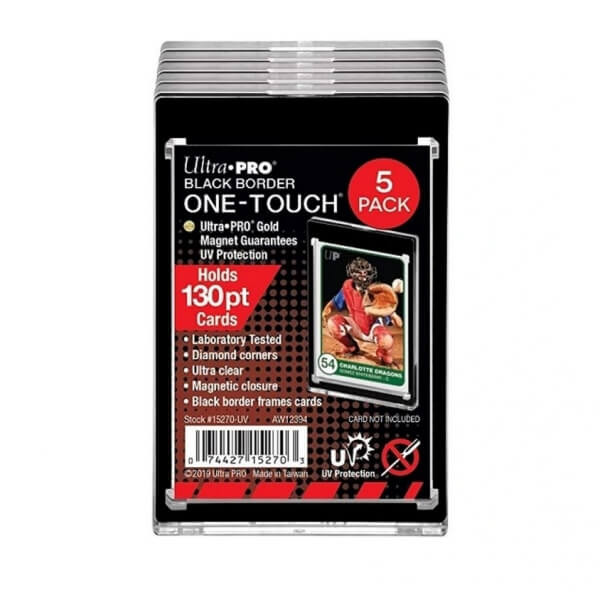 Obal na kartu - Ultra Pro One Touch Magnetic Holder 130pt Black Border - 5 ks