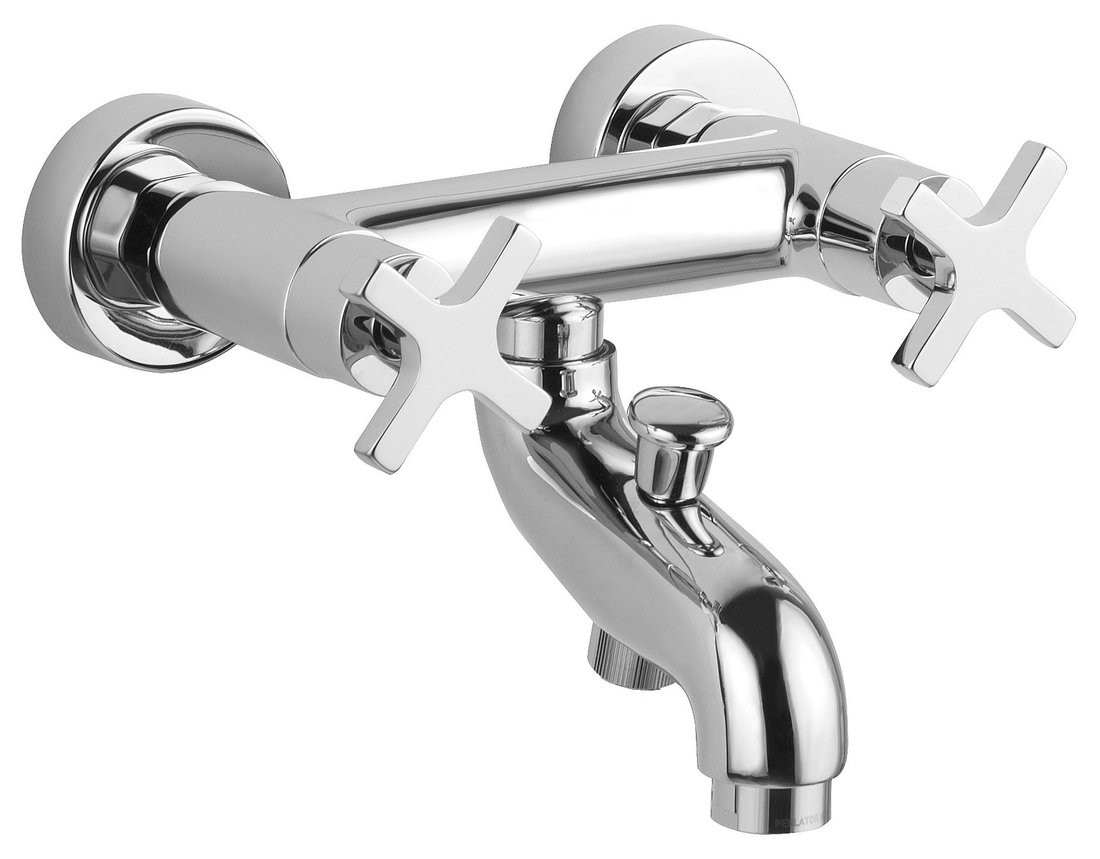 Sapho TRAX nástěnná vanová baterie, chrom