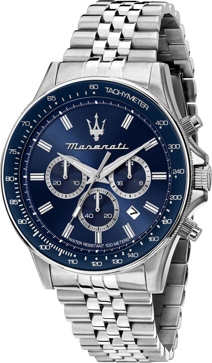 Hodinky Maserati Sfida Chronograph R8873640025 Stříbrná