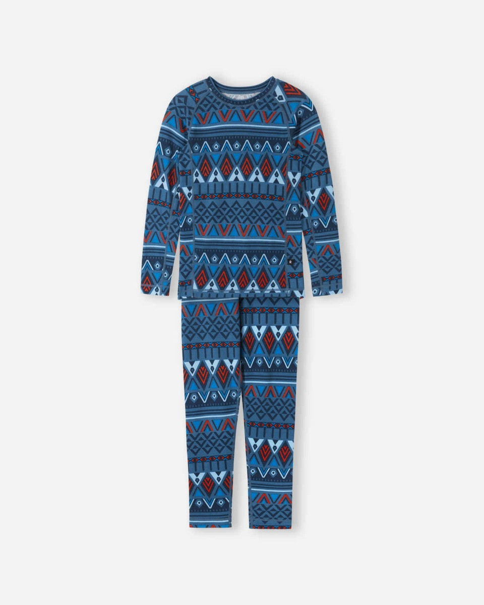 Dětský merino termo set reima taitoa modrá 110