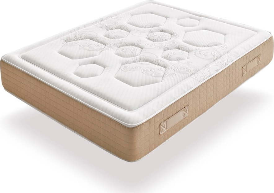 Tvrdá/středně tvrdá pružinová oboustranná termoregulační matrace 140x190 cm Hexaflex Bagged Springs Gel – Moonia