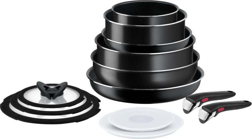 Hliníková sada nádobí 13 ks INGENIO EASY COOK & CLEAN BLACK L1549023 – Tefal