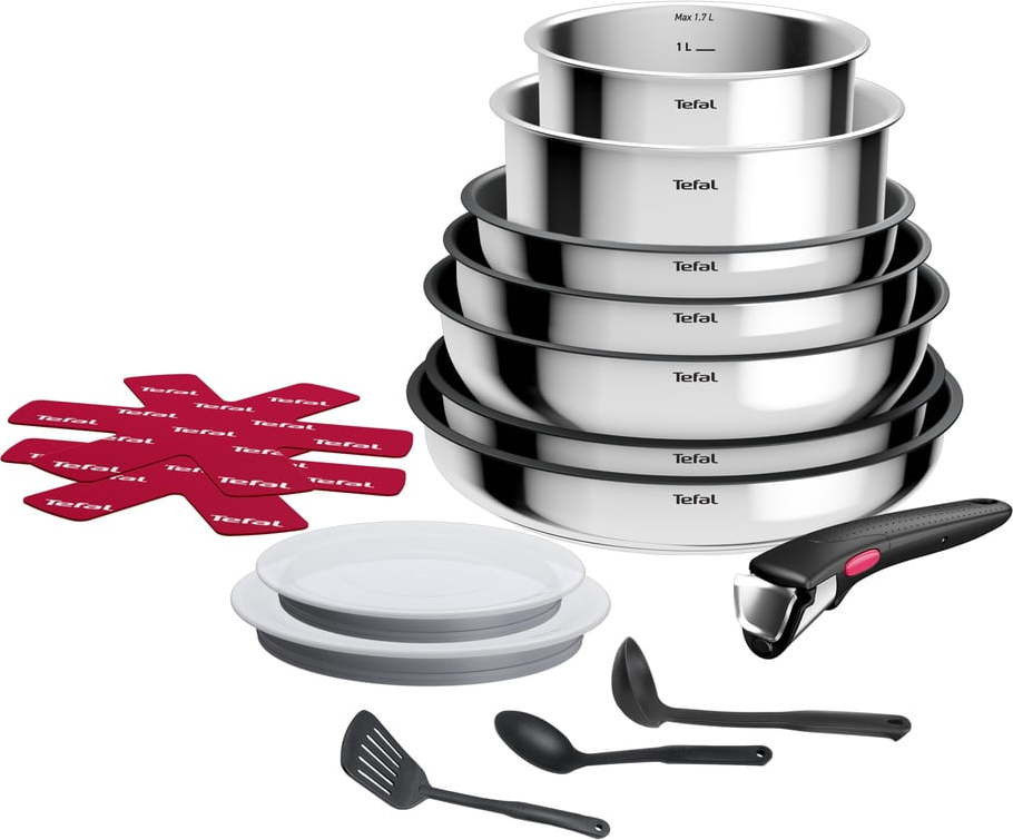 Hliníková sada nádobí 15 ks INGENIO Cook Eat L881SF04 – Tefal