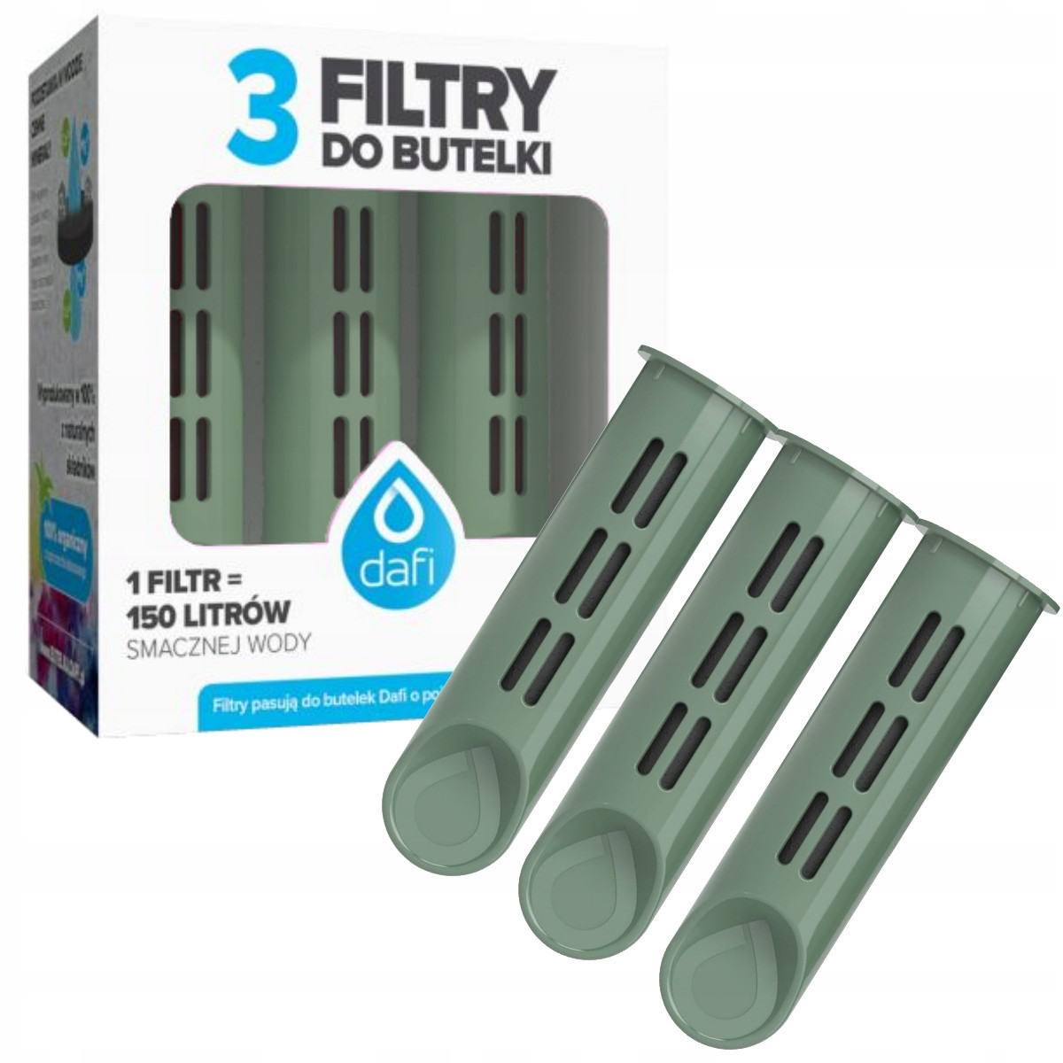 3x filtr do filtrační láhve Dafi Soft Dafi Solid šalvějový