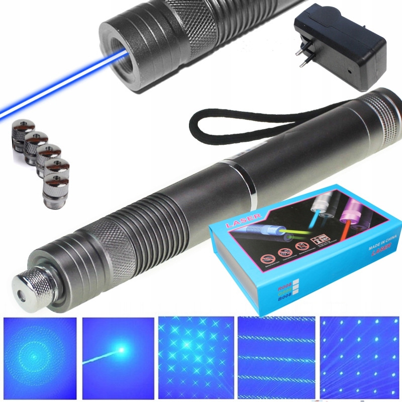 Nejvýkonnější Legální Laser Modré Laserové Ukazovátko 50000MW Bodové