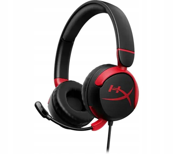 HyperX Sluchátka přes uši dětská Cloud Mini herní headset černý/červený