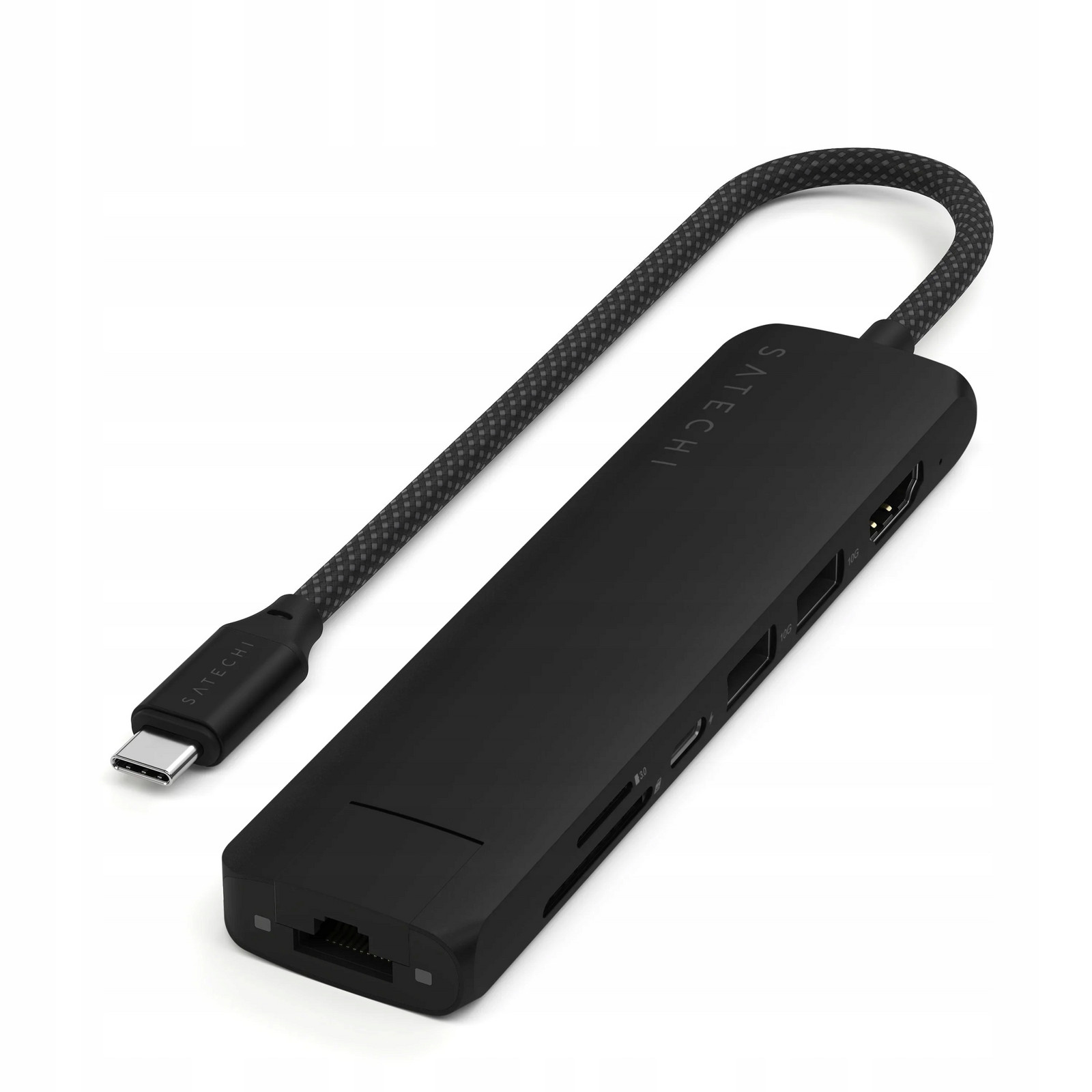 Satechi 7v1 Usb-c Slim Víceportový adaptér pro Mackbook Pro Ethernet Hdmi