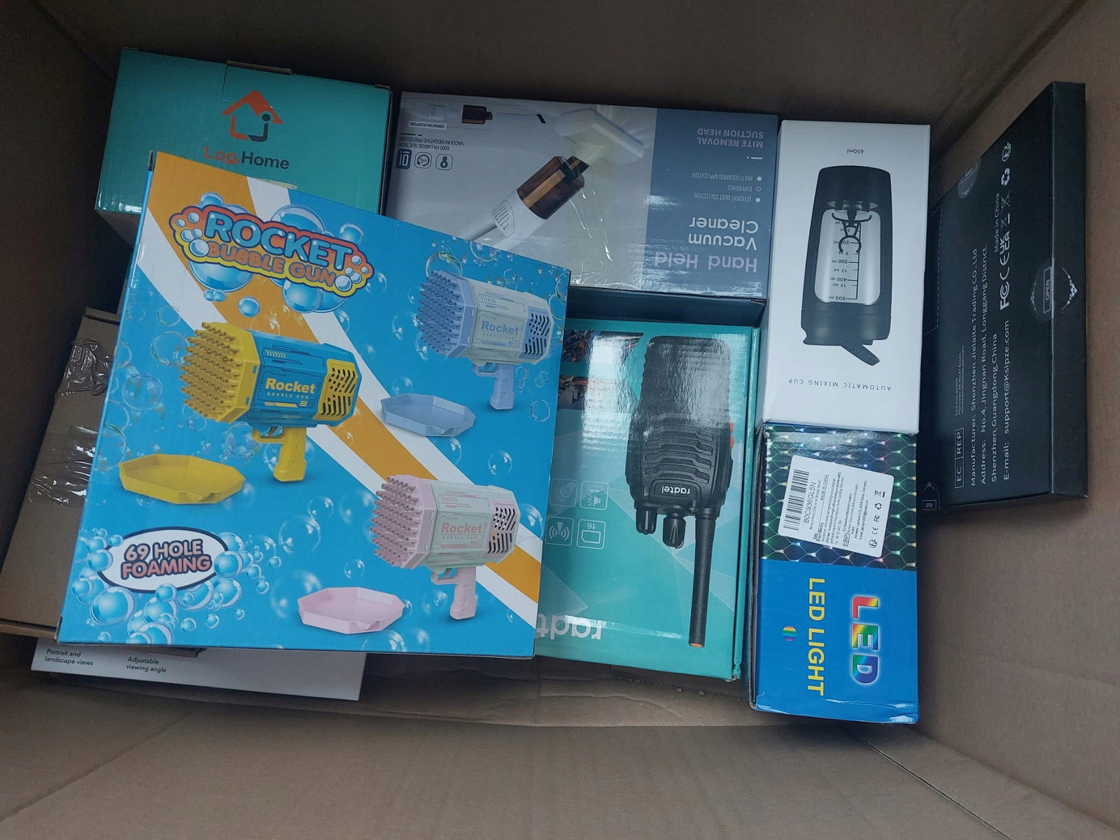 Box Palety Karton Amazon Ebay Fráze Třída A Nová Elektronika MIX