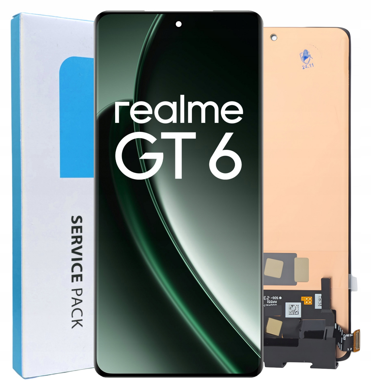 Originál LCD Displej Rychlý Dotyk Pro Telefon Realme Gt 6 5G