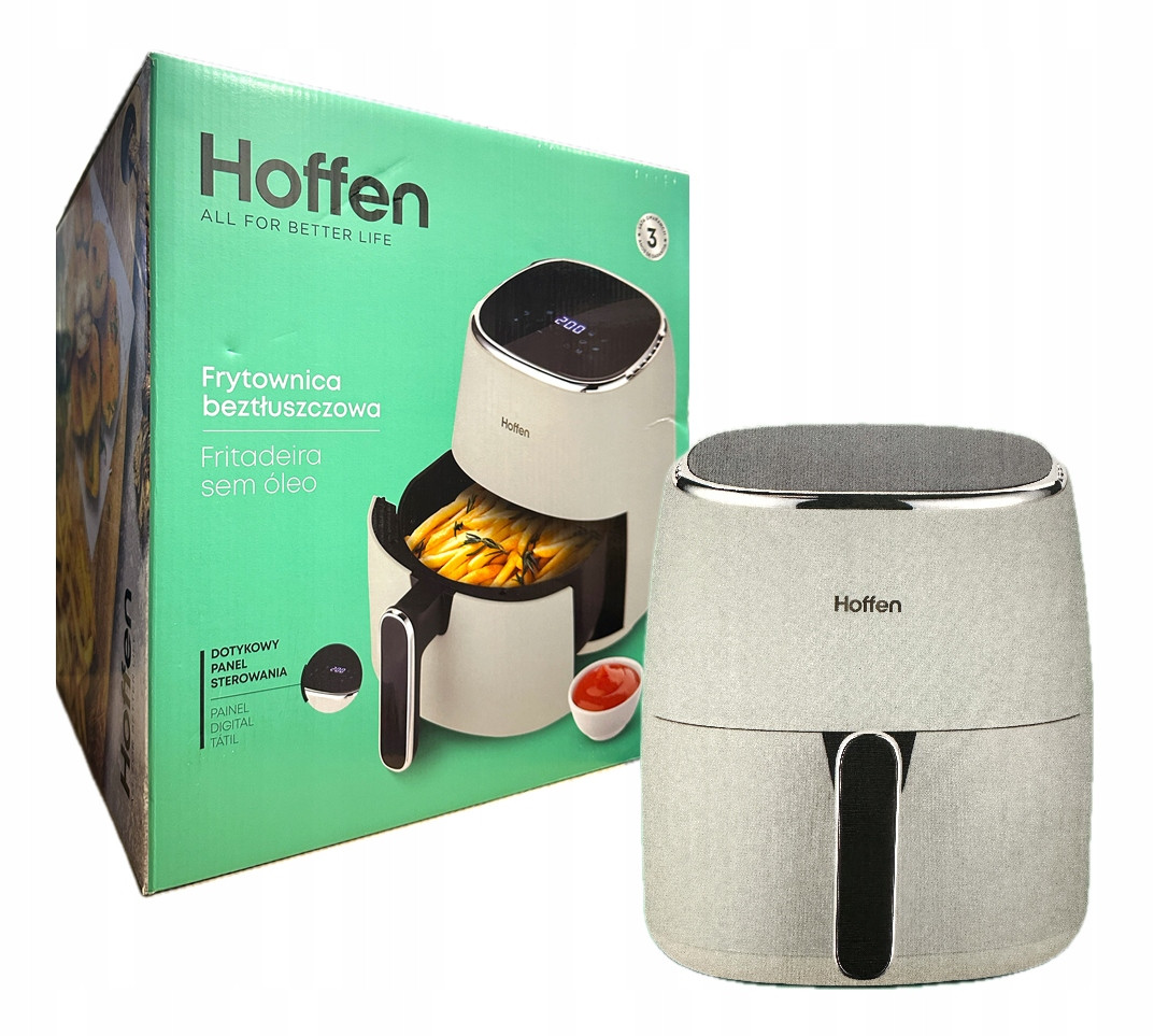 Fritéza bez tuku Hoffen AF-4467-C 1500 W 5 l Bílá Air Fryer