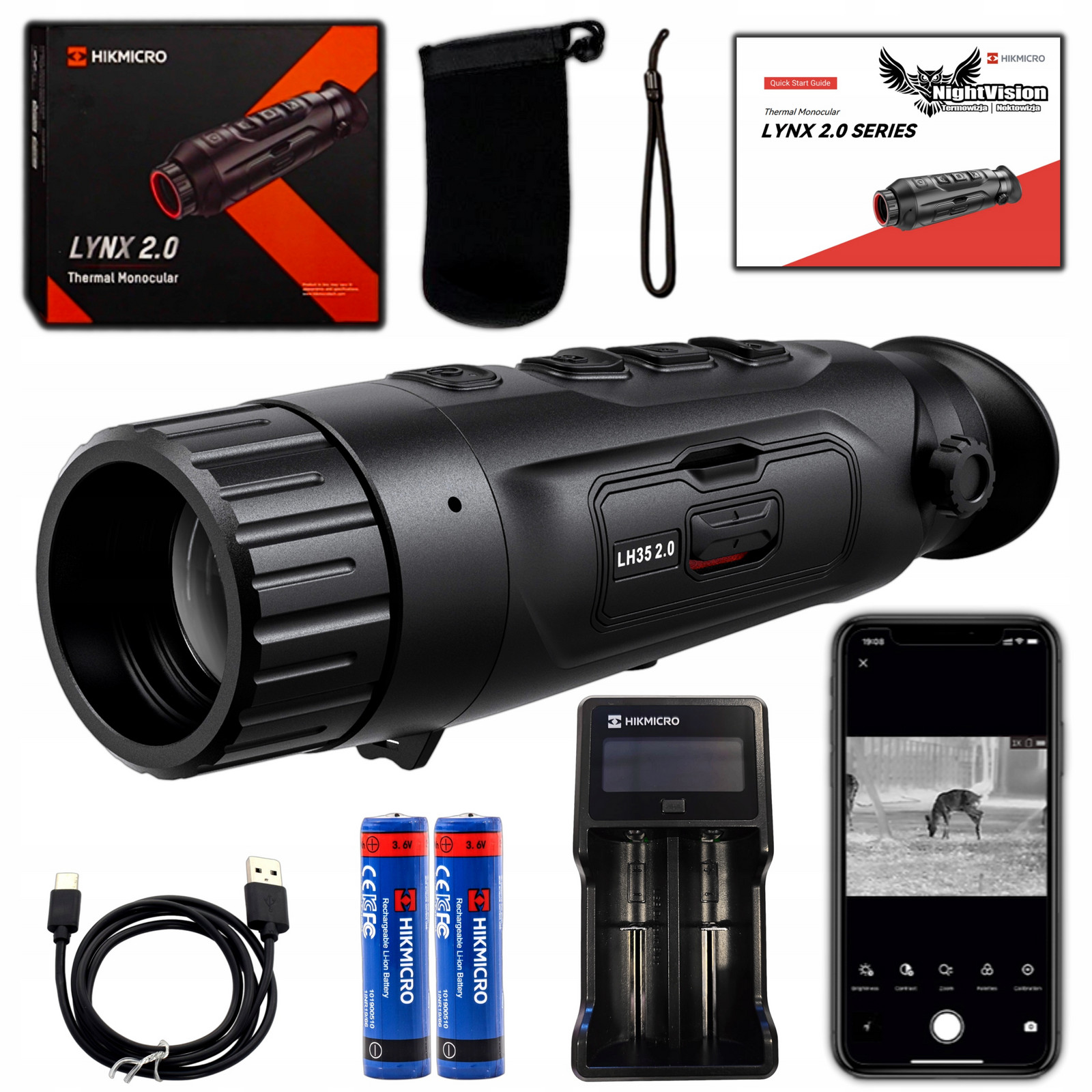 Termovizní kamera Termovizní monokulár Hikmicro Lynx Pro LH35 2.0 V2