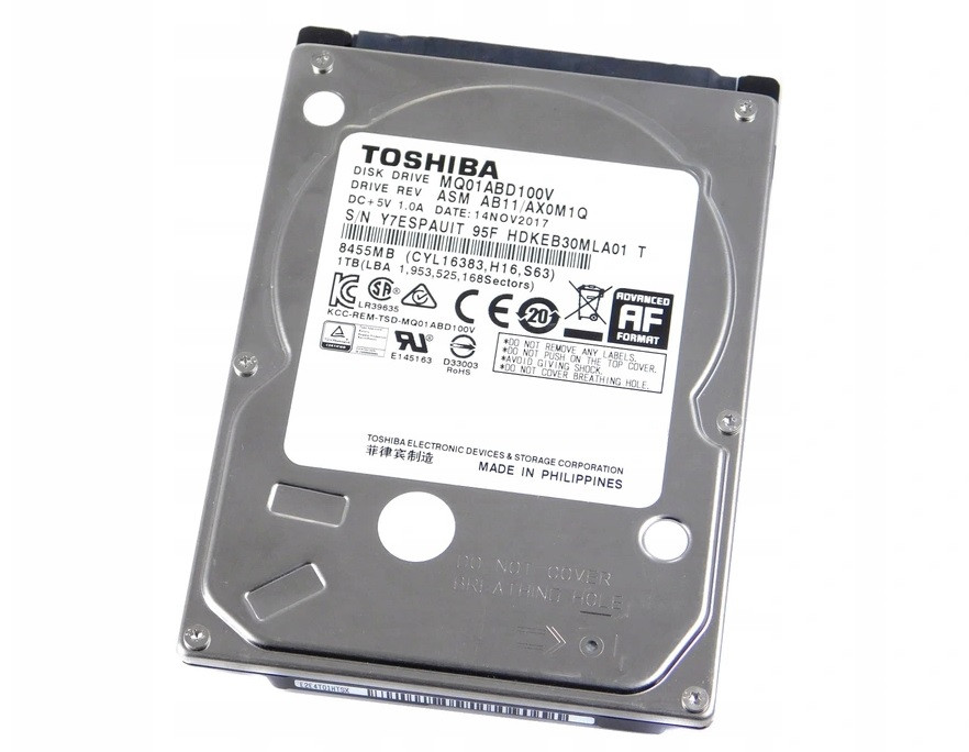 Pevný disk Hdd Toshiba 1TB 2,5'' Sata 1000GB