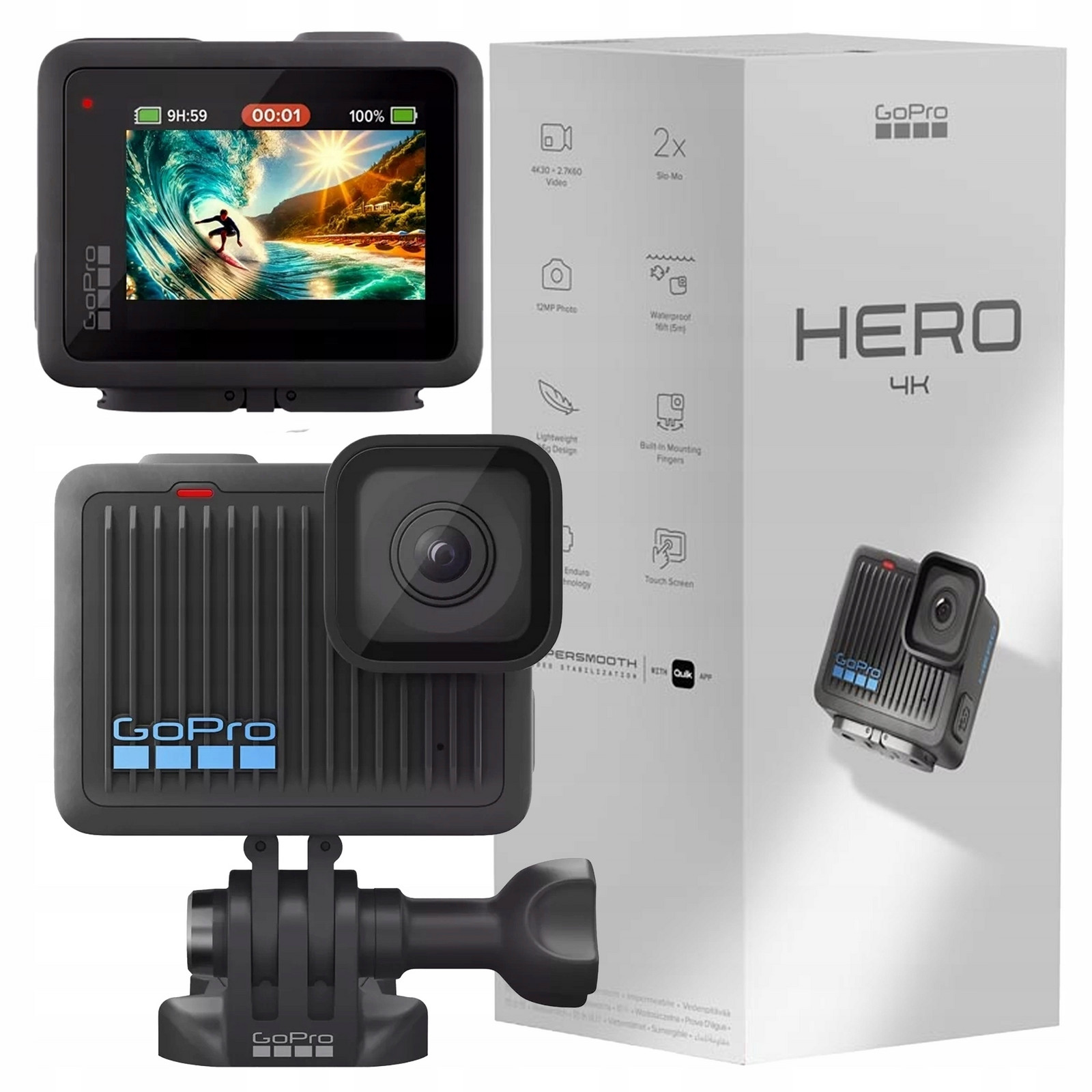 Sportovní kamera GoPro Hero 4K (2024) 12MP Uhd Dotykový Displej HyperSmooth