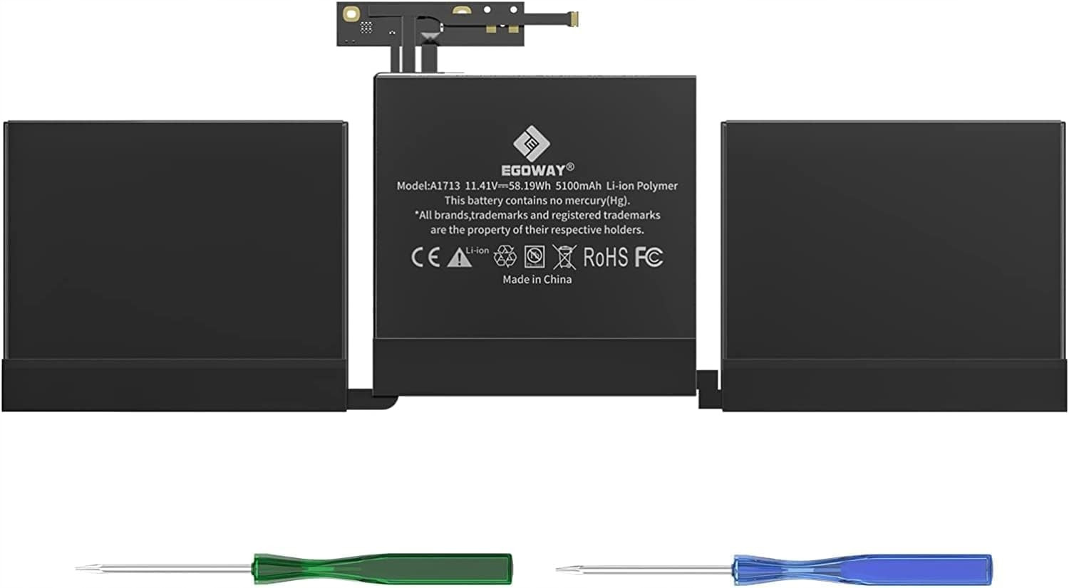 Baterie pro Apple MacBook Pro 13 A1713 A2171 2016 2017 montážní sada