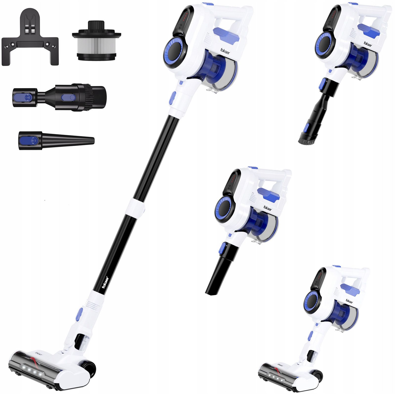 Bezdrátový Tyčový Vysavač Foksier A11 Led 5v1