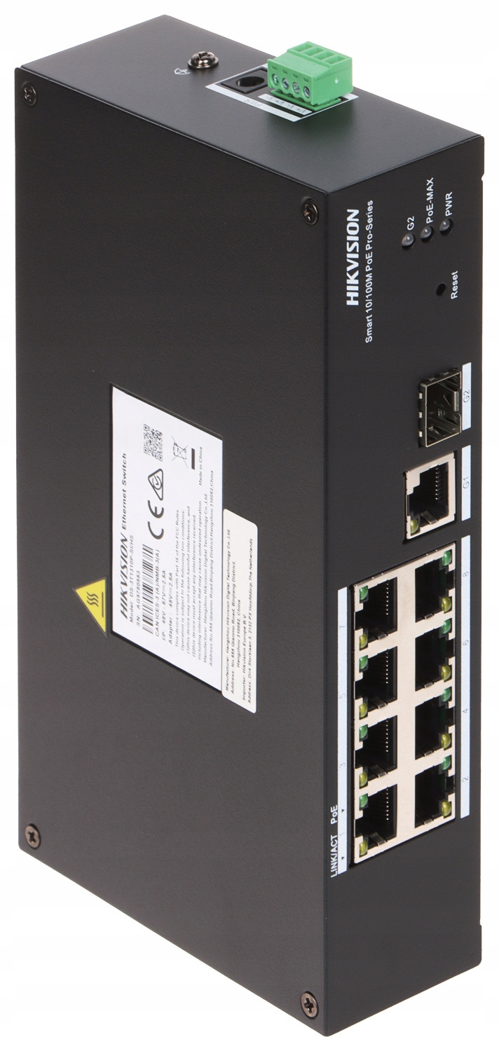 Switch Poe DS-3T1310P-SI/HS 8PORTOVÝ Sfp Hikvision