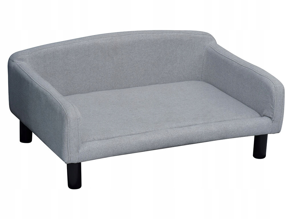 Pohovka pro psy Pawhut D04-149, světle šedá, 82x54x36 cm