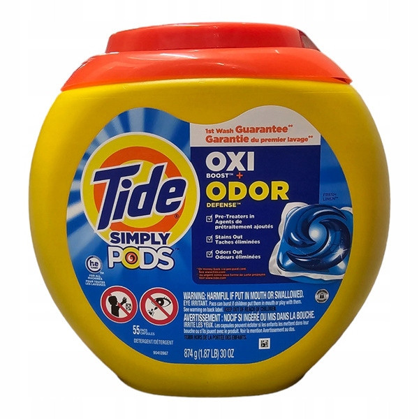 Tide Oxi Boost Odor 55 ks Univerzální kapsle