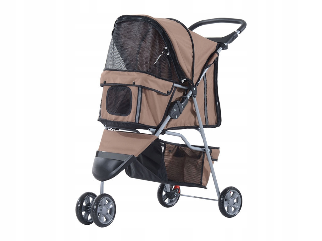 Kočárek pro psy Pawhut D00-041CF, kávově hnědý