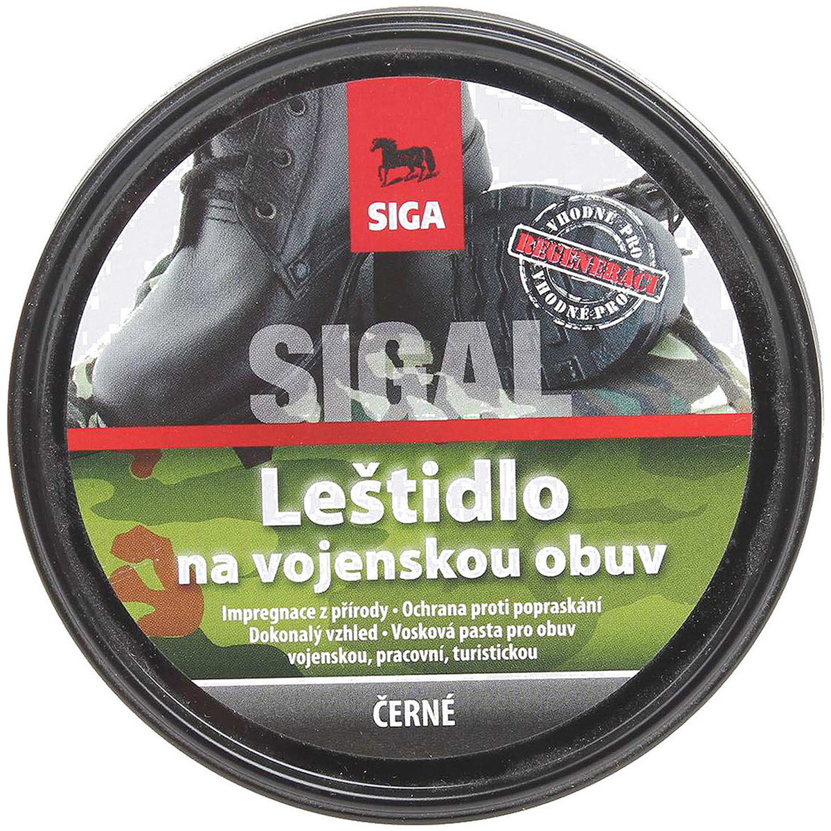 Sigal  Siga vojenské leštidlo černé 100g