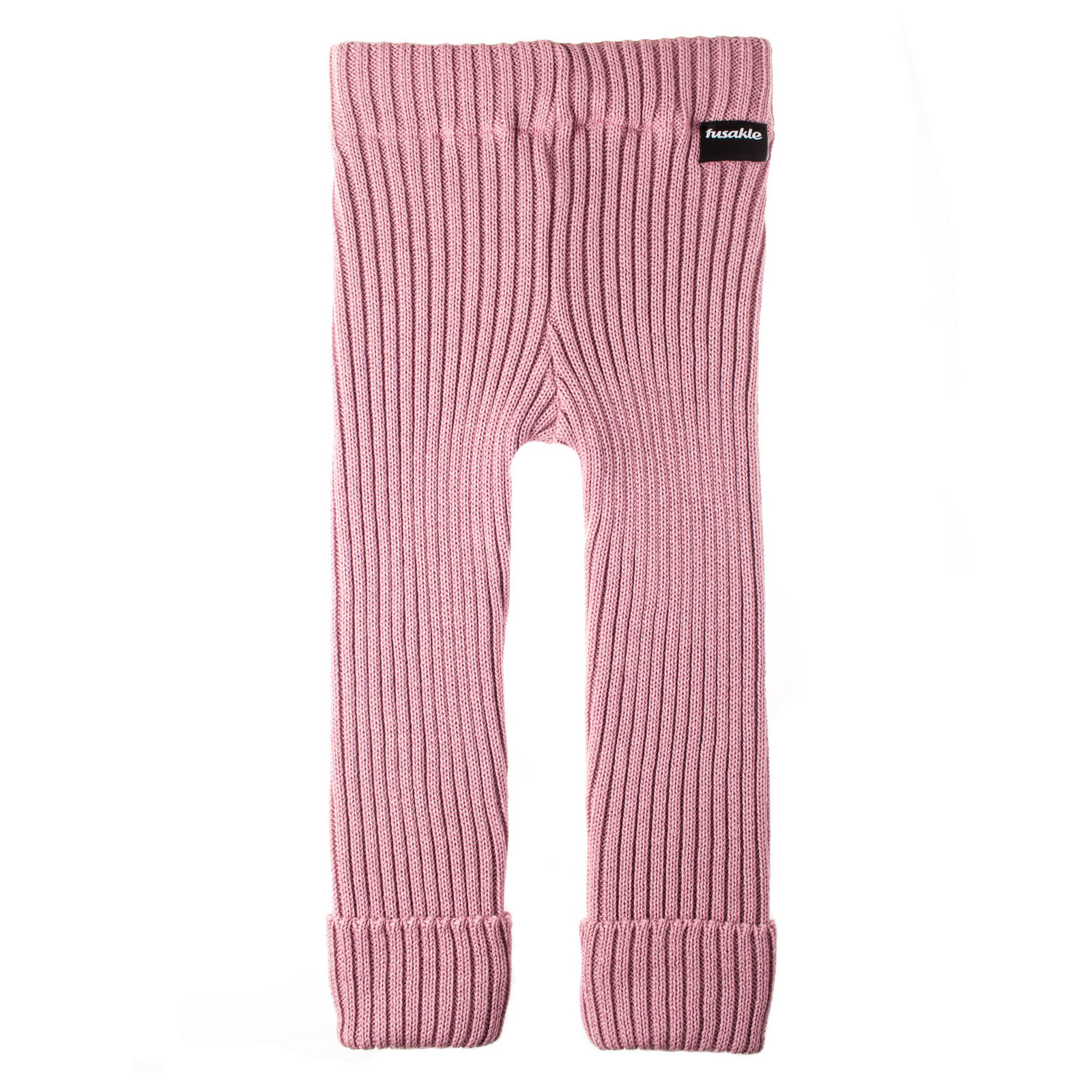 Dětské pletené legíny Fusakle MERINO růžové
