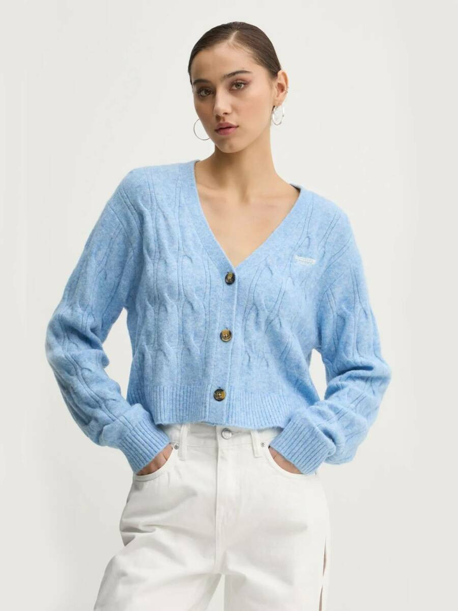 Tommy Jeans dámský modrý svetr - L (C12)