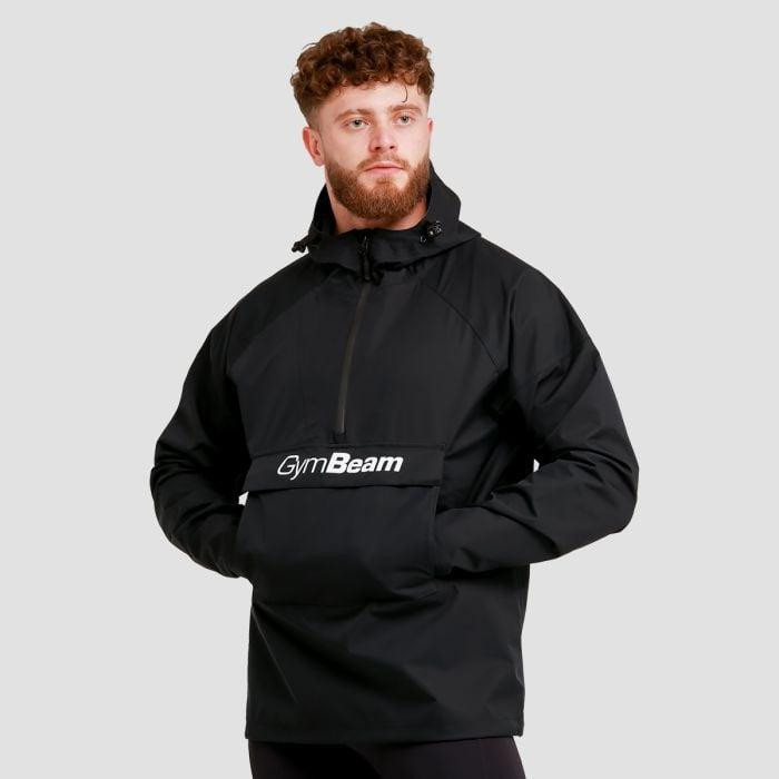 GymBeam Pánská bunda Rain Smock Black