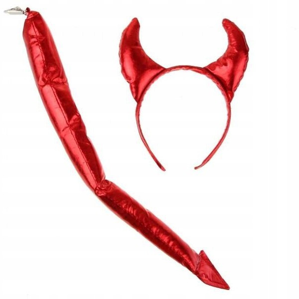 Dětský set Ďáblík (čelenka, ocas)