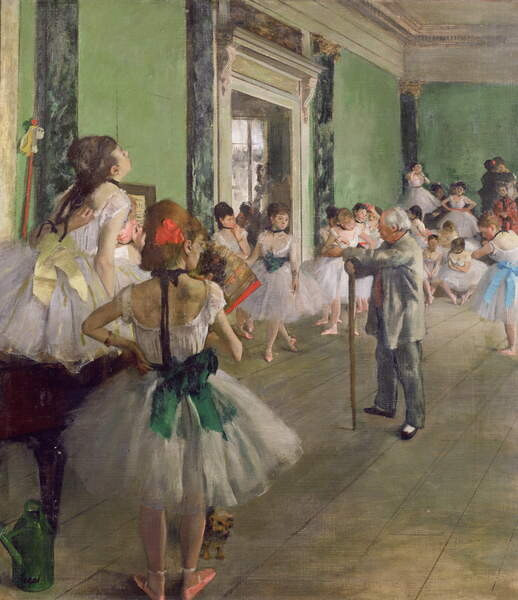 Degas, Edgar Obrazová reprodukce The Dancing Class, c.1873-76, Degas, Edgar, 34.5 × 40 cm