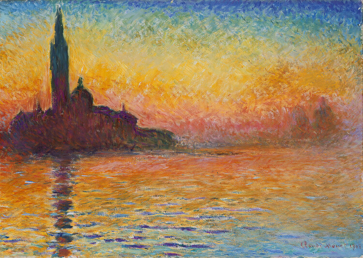 Claude Monet Obrazová reprodukce San Giorgio Maggiore at Dusk, Claude Monet, 40 × 30 cm