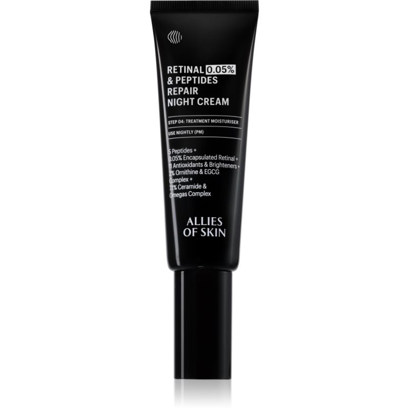 Allies of Skin 0.05% Retinal & Peptides revitalizační noční krém 48 ml