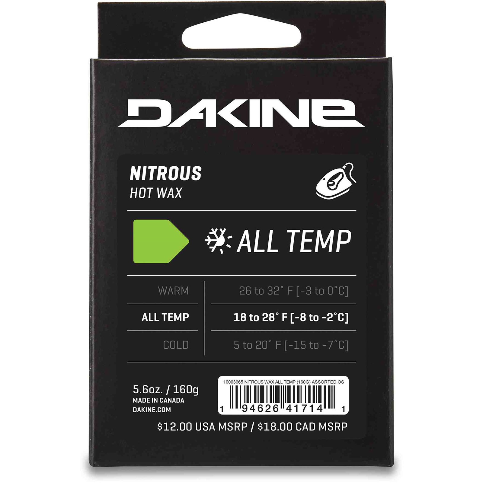 vosk DAKINE - Nitrous All Temp Wax (160G) Assorted (ASSORTED)
