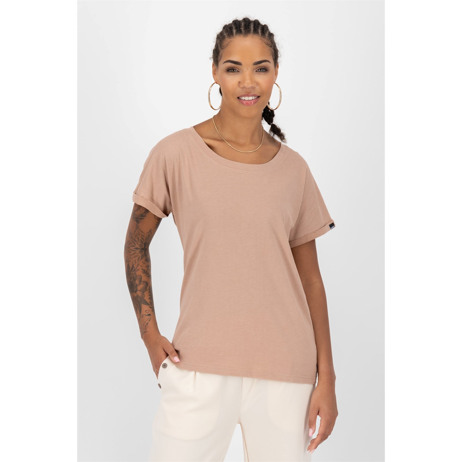 triko ALIFE AND KICKIN - Malaikaak A Taupe Melange (7411)