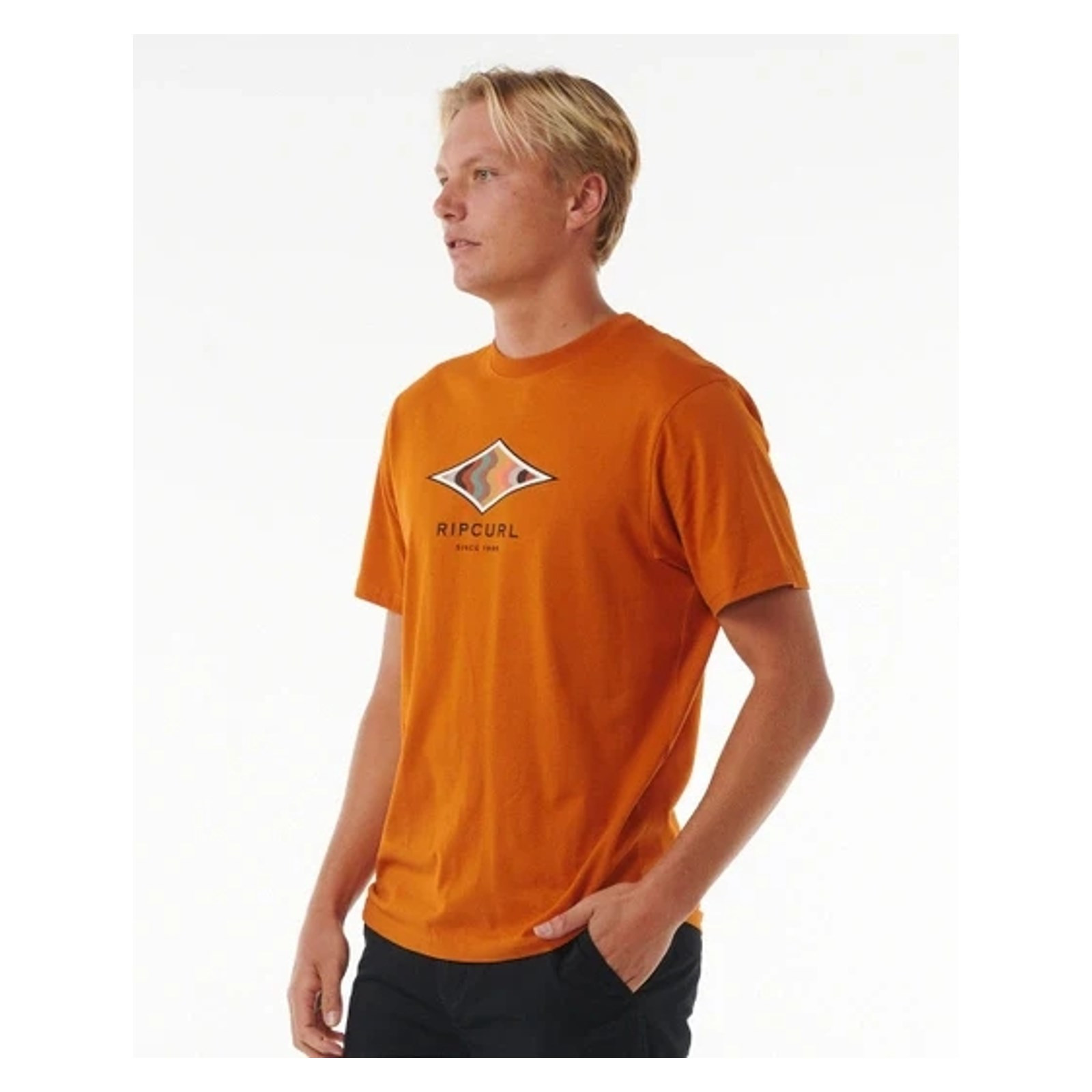triko RIP CURL - Filler Tee Orange Amber (2133)