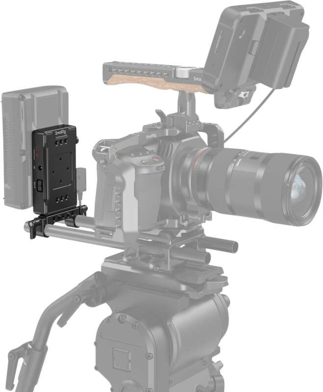 SmallRig Battery Adapter Plate V-Mount (Basic Version) with Dual Rod Clamp 3498