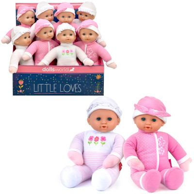 Dolls World Interaktivní miminko Adélka a Barborka se zvukem 30 cm - 2 druhy