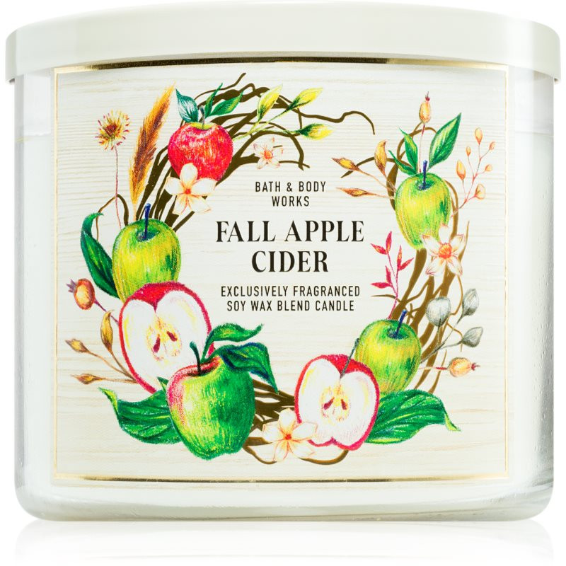 Bath & Body Works Fall Apple Cider vonná svíčka 411 g