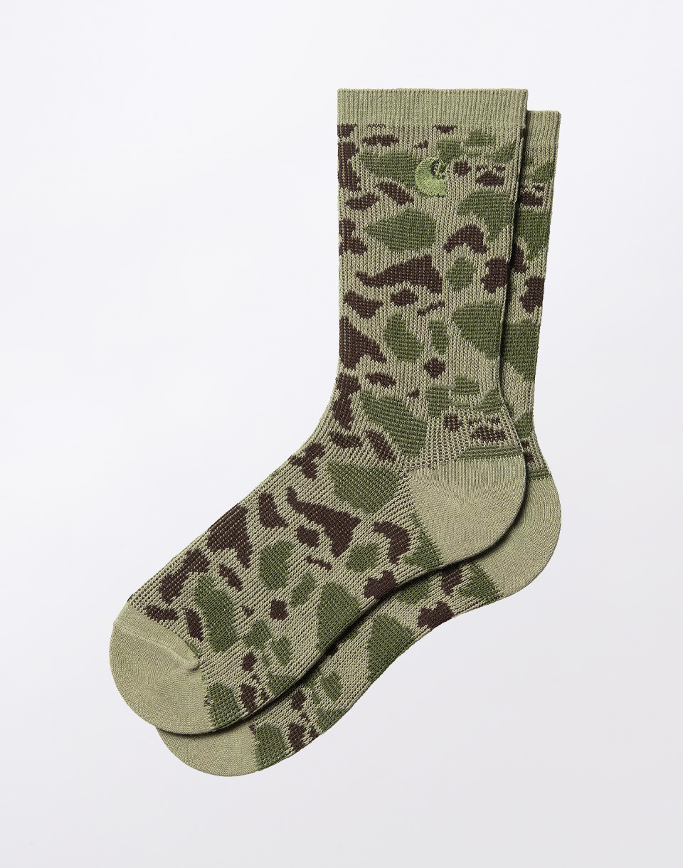 Carhartt WIP Camo Socks Camo Duck Jacquard, Green