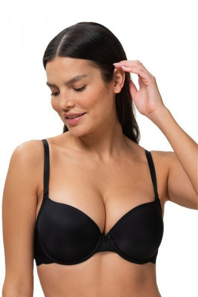 Triumph Lovely Micro WHUM černá Podprsenka push-up 85A černá