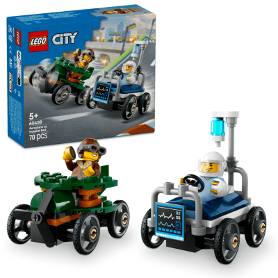 LEGO® City 60459 Závodní balíček: Letadlo vs. nemocniční lůžko