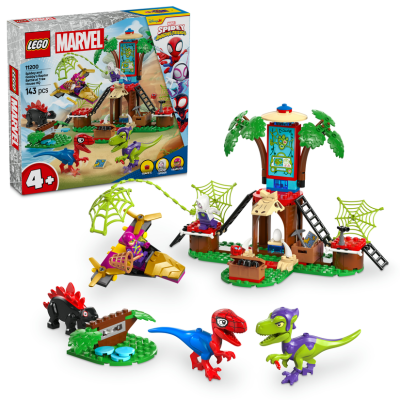 LEGO® Marvel 11200 Spidey, Gobby a raptoří bitva na základně na stromě